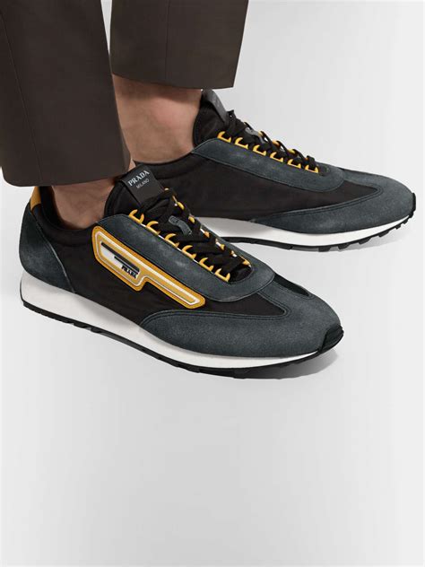 prada milano ayakkabı|PRADA Milano 70 Nylon and Suede Sneakers for Men .